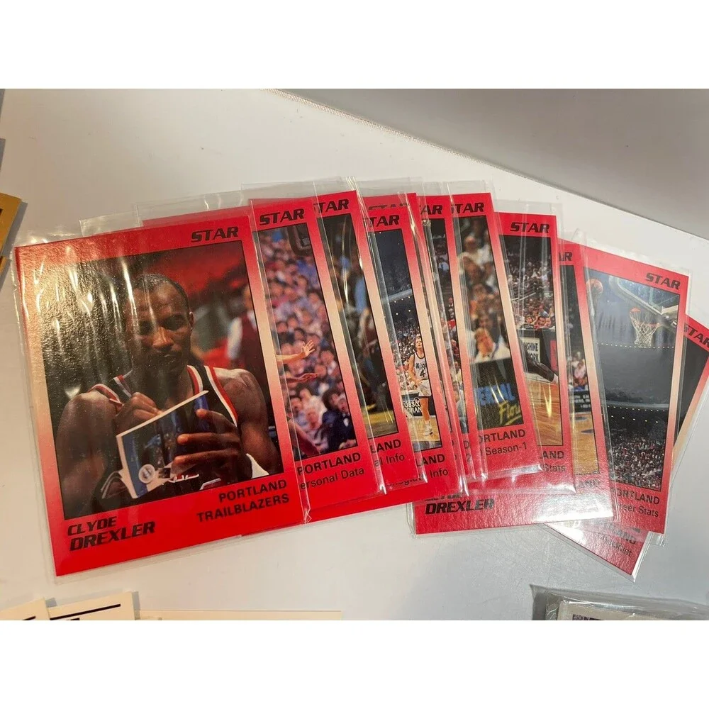 Portland Trail Blazers Team Sets & (4) 1991 Star Clyde Drexler 11-card Sets